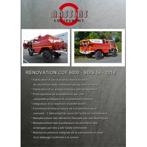Rénovation CCF 6000 SDIS 56 - 2018