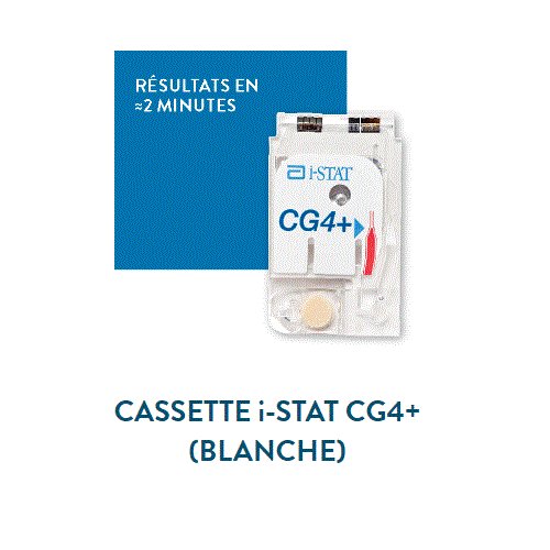  i-STAT CG4 - Gaz du sang et lactates