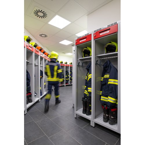 Vestiaire pompier COMFORT avec casiers sécurisés
