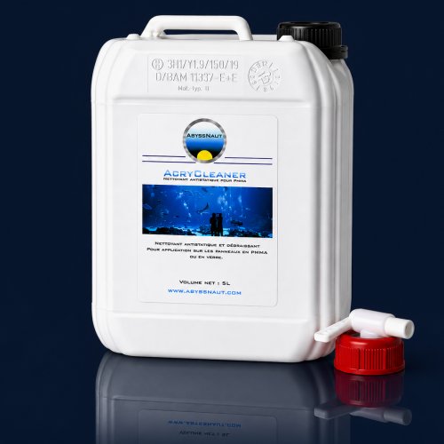 Nettoyant pour surfaces en PMMA, en verre et vitres des Aquariums – AcryCleaner 