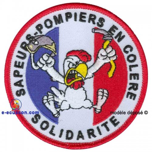 Écusson brodé Sapeurs-Pompiers en colère