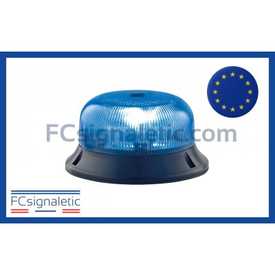 Déstockage Gyrophare à LED bleu embase ISO rotatif