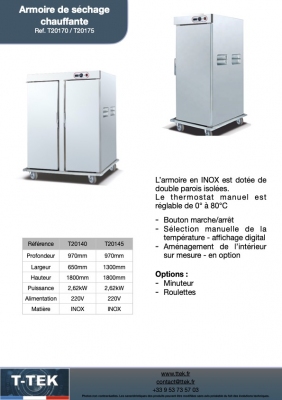 Armoire de stockage & désinfection