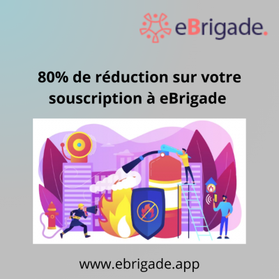 Bénéficiez de 80% de réduction sur votre souscription à eBrigade pour vos SPV 