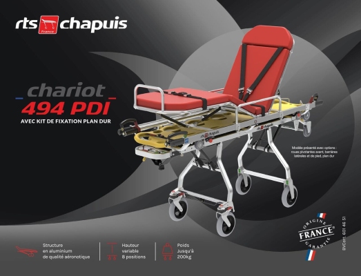 Chariot 494 PDI : la légèreté de l'aluminium aéronautique en intervention