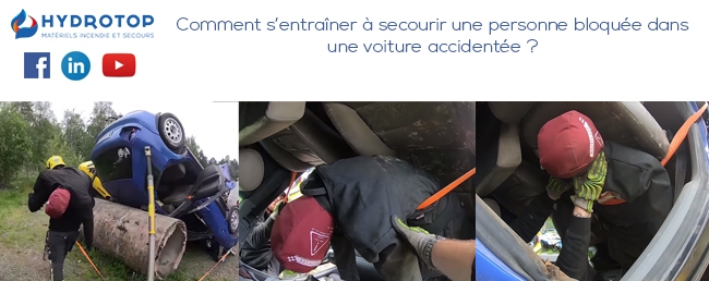 Comment s’entraîner à secourir une personne bloquée dans une voiture accidentée ?