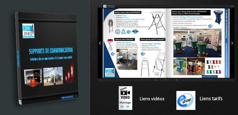 Découvrez notre nouveau e-Catalogue 2026 : + de 240 pages de supports de communication pour vos stands et événements