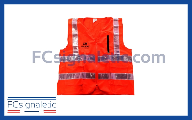 Gilet de sécurité réfléchissant et lumineux 16 leds