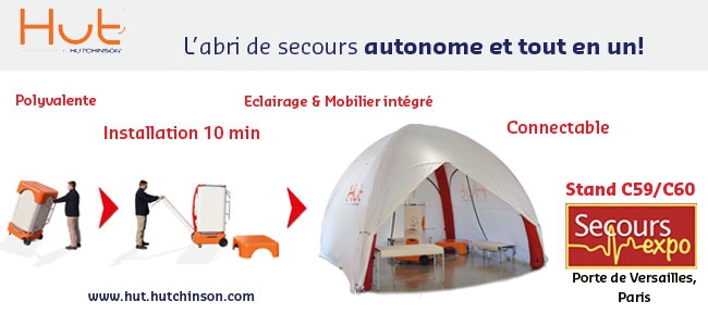 LA HUT’ SERA PRÉSENTE À SECOURS EXPO (PARIS), 4-6/04/2019