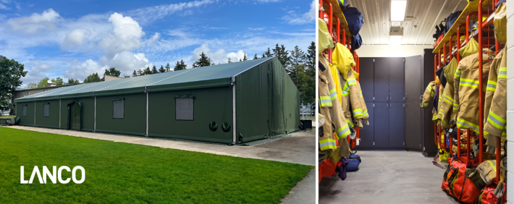 Les hangars LANCO: Une protection fiable pour l\'équipement et les fournitures des pompiers 