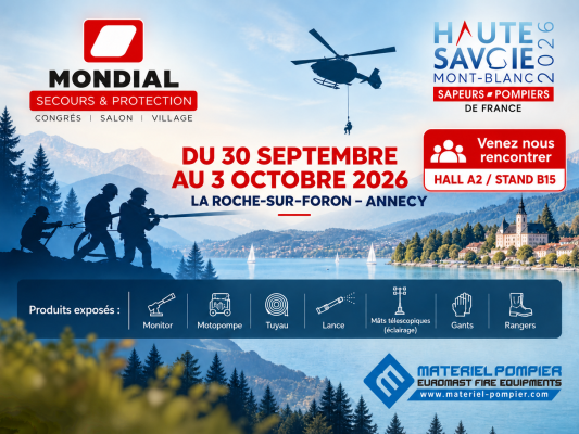 Matériel Pompier – Euromast présent au Mondial Secours & Protection 2026