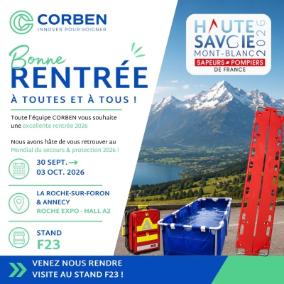 Mondial Secours Protection 2026 : retrouvez l\'équipe Corben en Haute-Savoie