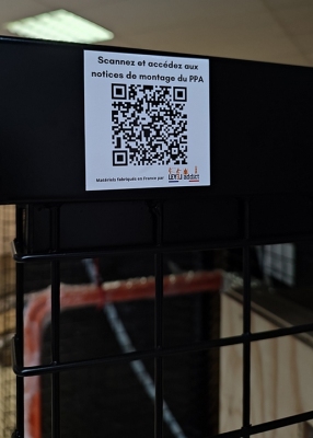 QR Code pour les notices de montage du PPA