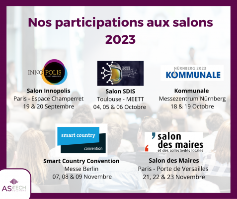 Retrouvez-nous lors des salons à la rentrée