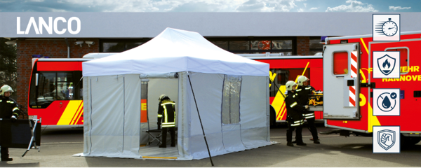 Tentes de secours pliantes FRZ : des abris fiables et rapides à installer pour les équipes d'urgence  