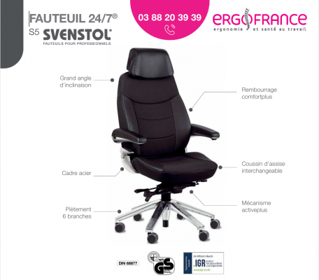 Un fauteuil adapté au rythme réel des centres de secours