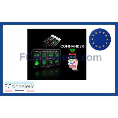 Kit COMMANDER 8 sorties (pilotable via application smartphone)
