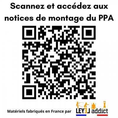 QR Code pour les notices de montage du PPA