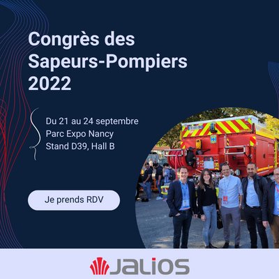 Rencontrez Jalios au Congres des SDIS à Nancy du 21 au 24 Septembre !