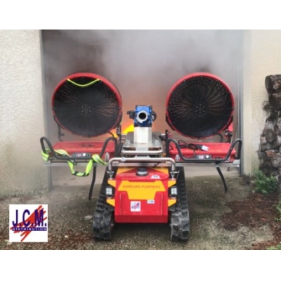 Robot pour extinction et ventilation