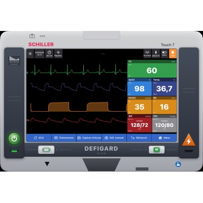 Simulateur de moniteur patient, ECG et scope de simulation médicale avec interface autorisée SCHILLER 
