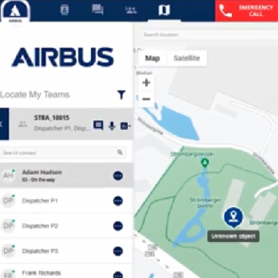 Suivez au mieux vos opérations avec la cartographie avancée de la solution Airbus Tactilon Agnet